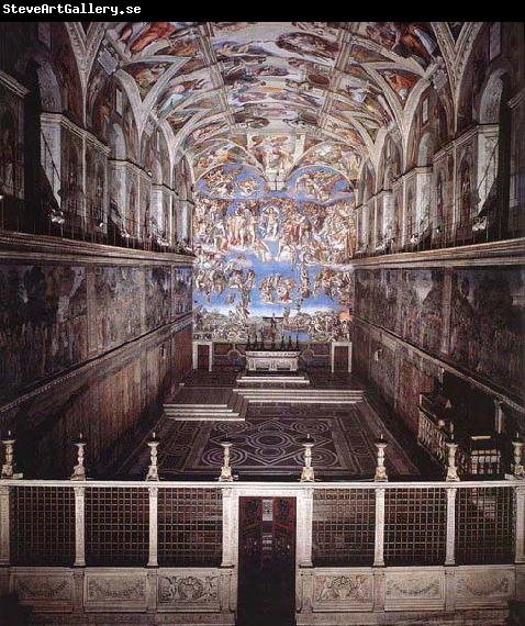 Michelangelo Buonarroti Interior of the Sistine Chapel